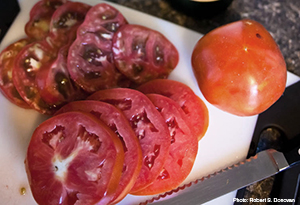 Sliced tomatoes