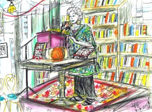 Dear Alzheimers at Elliot Bay Books - j sketch brighter