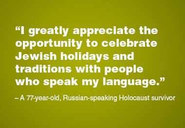 Russian-Speaking Older Adults and Jewish Holiday Celebrations